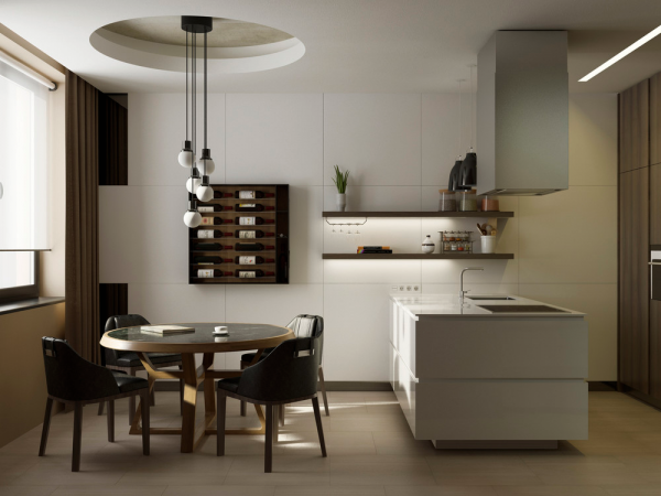 آشپزخانه مدرن و ساده