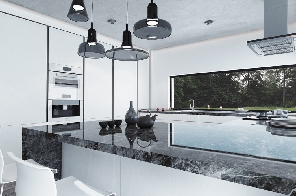 | black-marble-kitchenInterior Design Ideas.