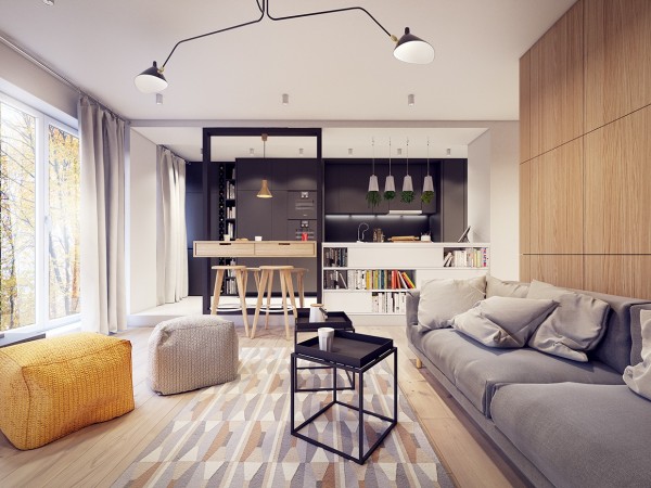 A 60s Inspired Apartment With A Creative Layout And Upbeat Vibe
