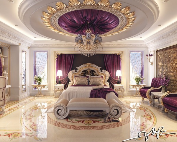 اتاق خواب کلاسیک و لوکس