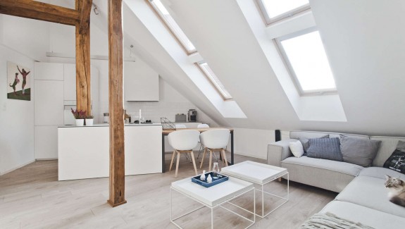 An Old Attic is Transformed into a Gorgeous Apartment