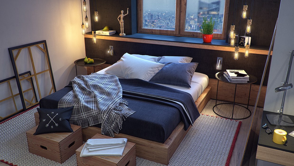 masculine bedroom   Interior Design Ideas