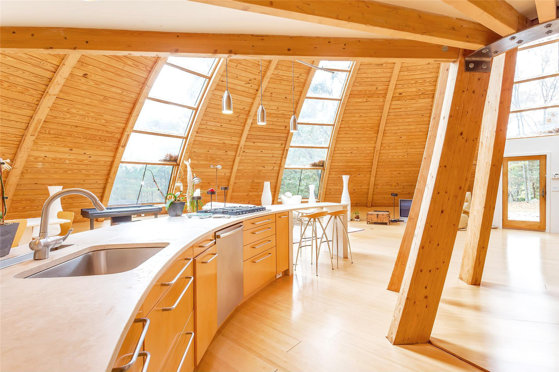 Sloping Dome Home Design Interior Design Ideas