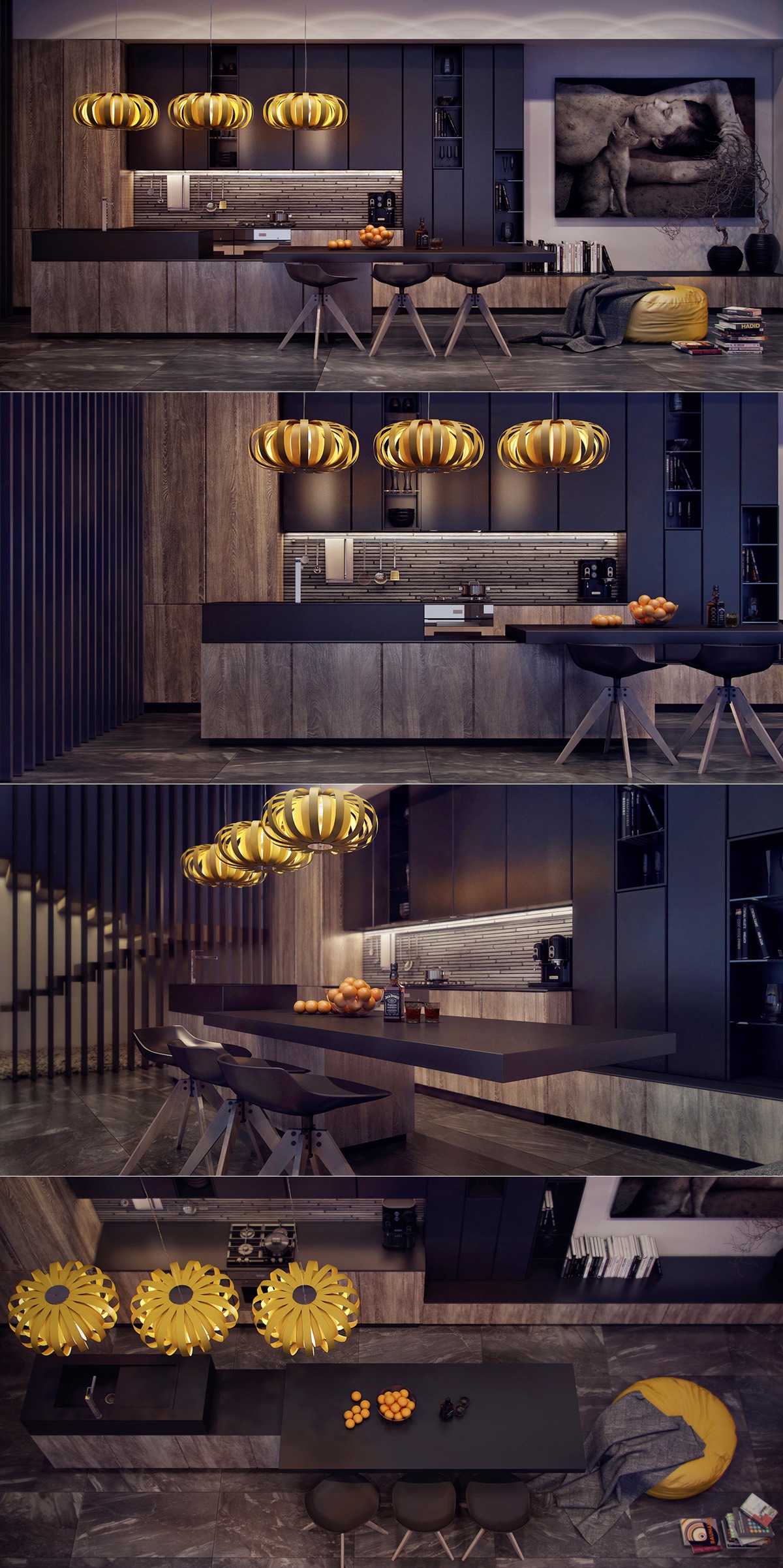 kitchen modern sleek designs beautiful simplicity homemydesign anna designrulz visualizer