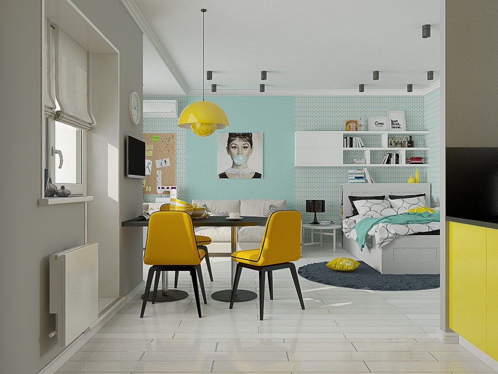 desain interior apartemen studio minimalis<br />