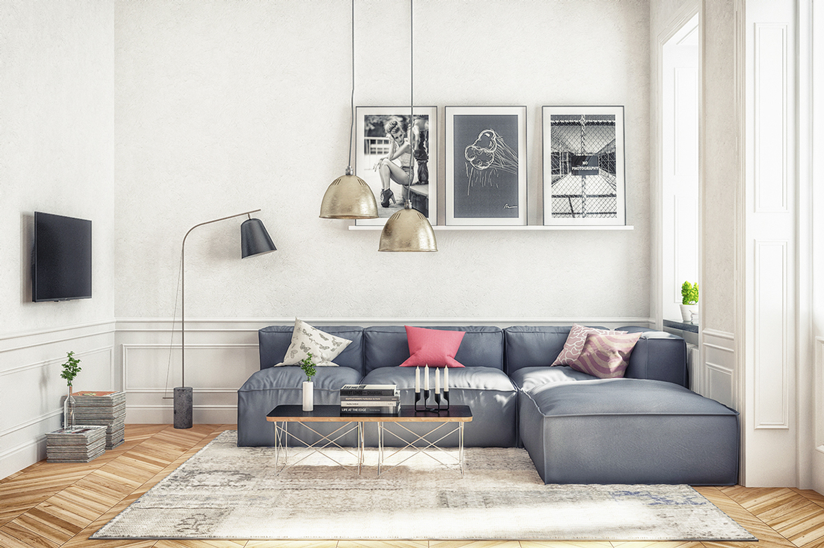 Modern Scandinavian Sitting Room for Simple Design