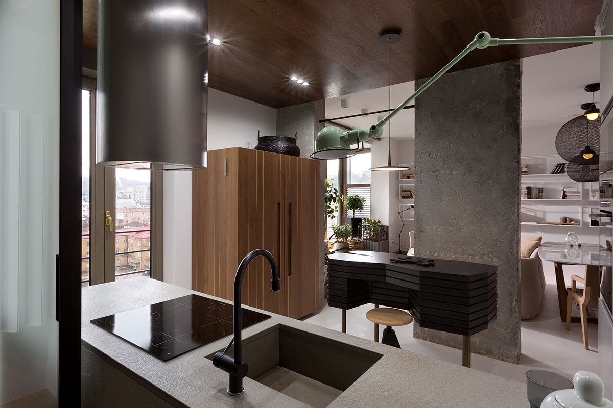 Concrete Finish Studio Apartments Ideas Inspiration