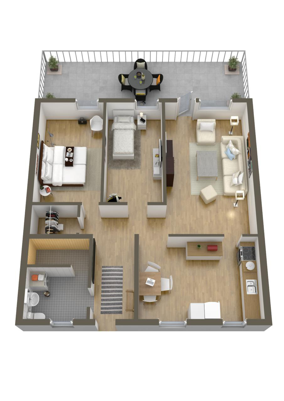 Modern Small Simple 2 Bedroom House Plans - img-weed