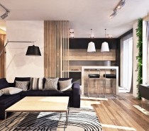 Atmospheric Apartment With Indoor Green Spaces And Natural Materials