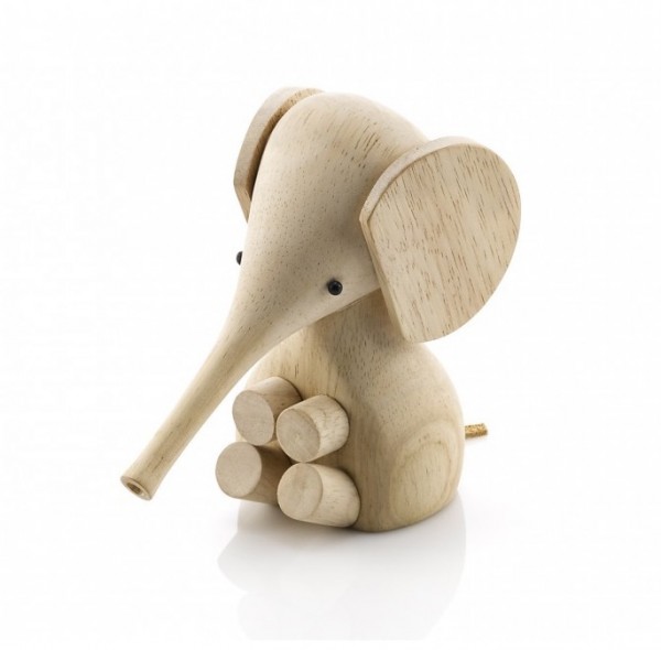 Wooden Elephant Wood Carved Figurine Handmade Home Decor Gift Toys Collectible 