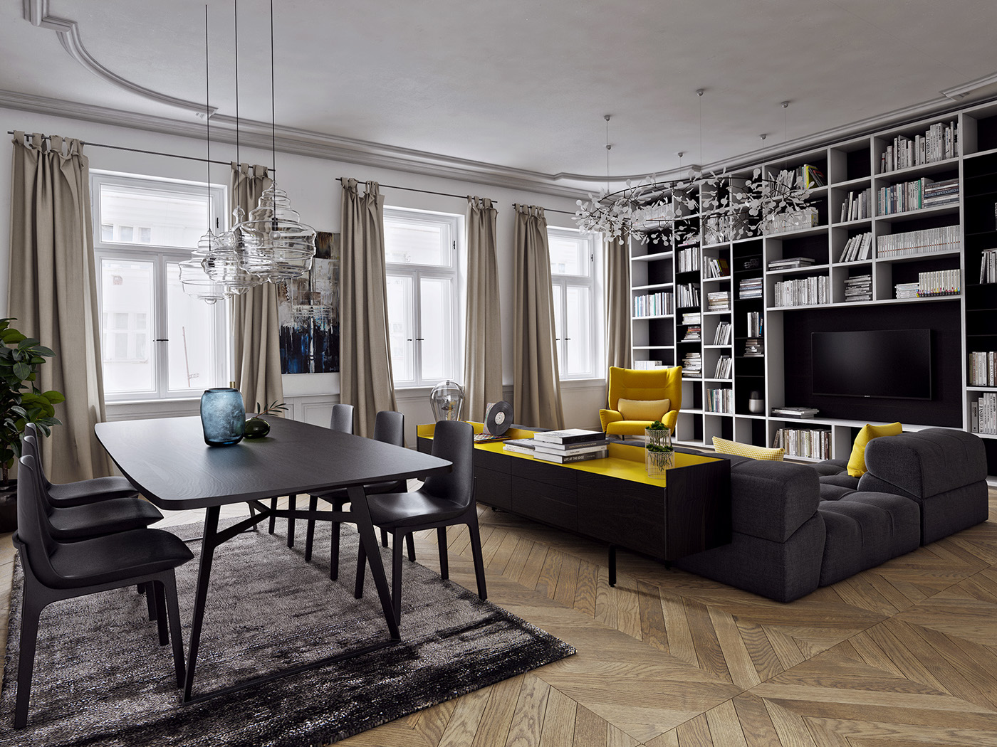 25 Gorgeous Yellow Accent Living Rooms