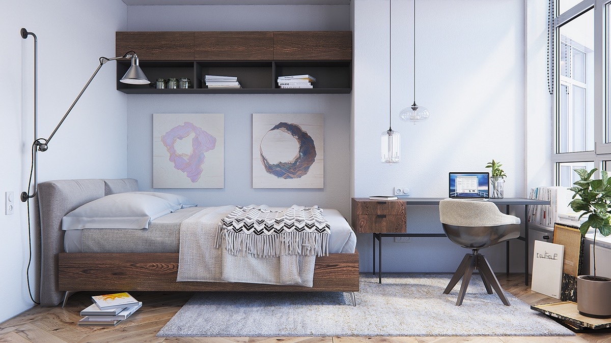 Scandinavian Bedrooms Ideas And Inspiration,Designer Compact Mirror Uk