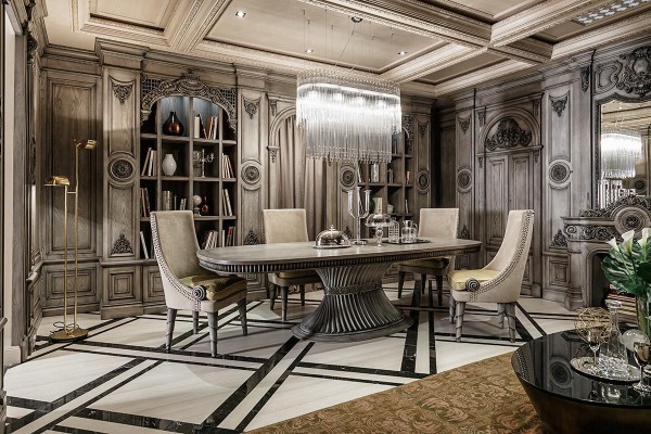 luxury art deco living room