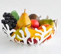 Alessi Mediterranean Fruit Bowl: Need something to fit your nautical or tropical theme? This is your bowl! It would make a stunning gift for ocean-lovers because its matte white finish makes sure it fits smoothly in any interior.