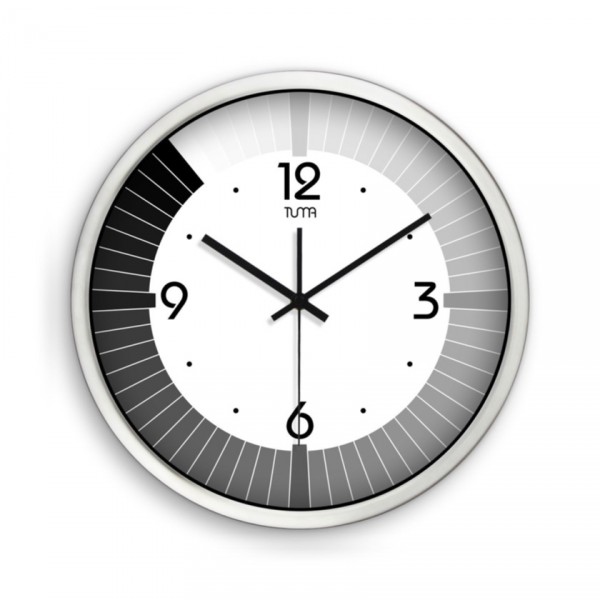 Contemporary Clock Black Kitchen Clock Minimalist Wall Decor Accent Color Clocks