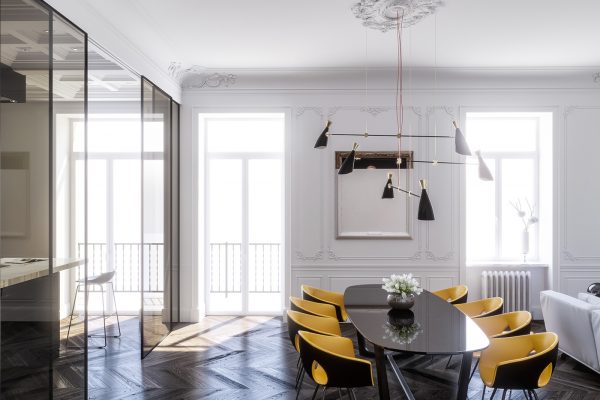 Modern Decor Meets Classical Features in Two Transitional Home Designs