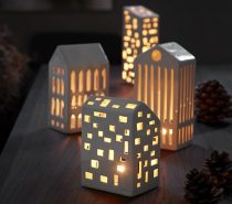 Kahler Urbania Ceramic Tea Light Houses: What a charming little city! These ceramic buildings model after modern residential architecture, with a few based on iconic historical structures like the Pantheon and Basilica.