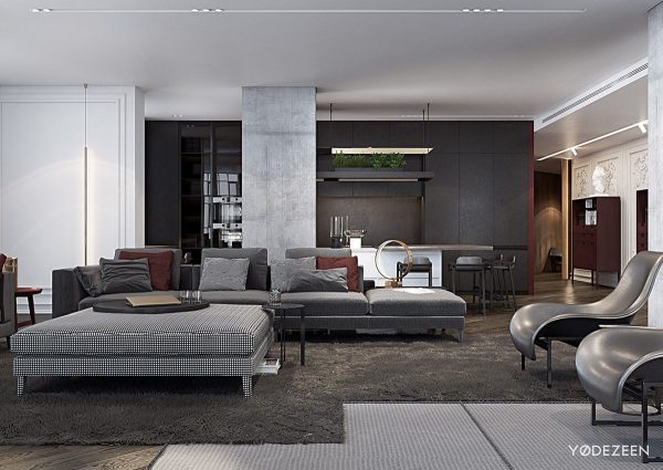 A Modern Apartment With Classical Features