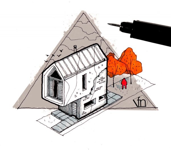 Architectural Flow: Surrealist Home Illustrations By Neyra