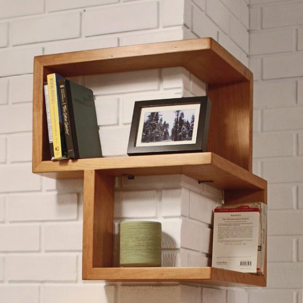 Luxury Wall Hanging Storage Rack Shelf Wood Shelves Home Room DIY Decoration UK
