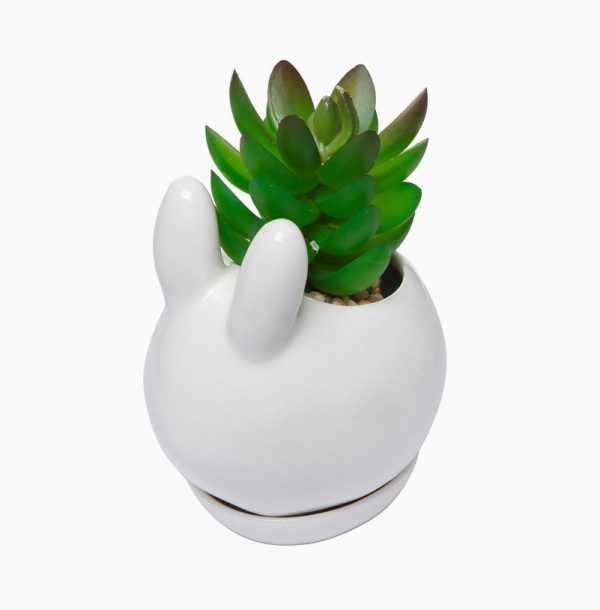VORCOOL Panda Flower Pot Animal Shaped Succulent Planter Pot Desktop Resin Pot for Garden Balcony