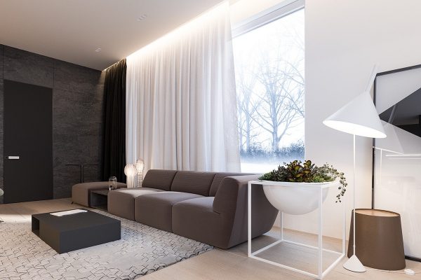 A Minimalist Family Home With A Bright Bedroom For The Kids