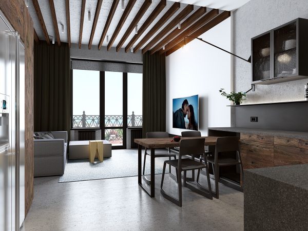 Handsome Small Apartments With Open Concept Layouts