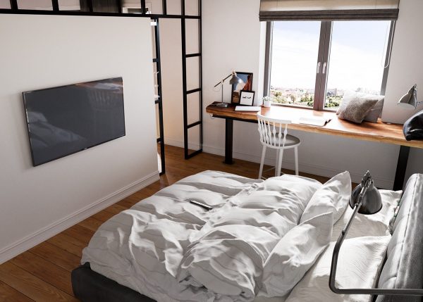 A Beautiful One Bedroom Bachelor Apartment Under 100 Square Meters (With Floor Plan)