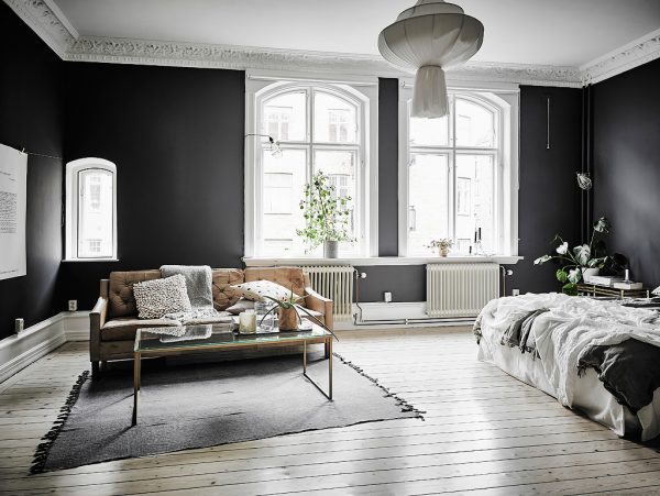 Black & White Scandinavian Interiors That Explore The Dark Side