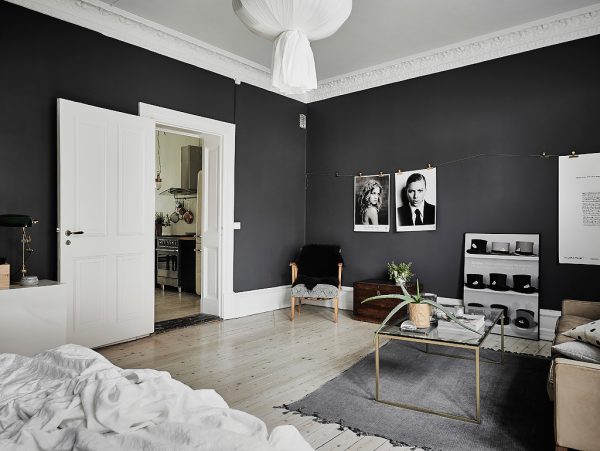 Black & White Scandinavian Interiors That Explore The Dark Side