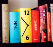 Book Clock: Let time fly as these books cuddle in your bookshelf. A set of three books in different colours act as one piece, blending into your bookshelf at the same time.