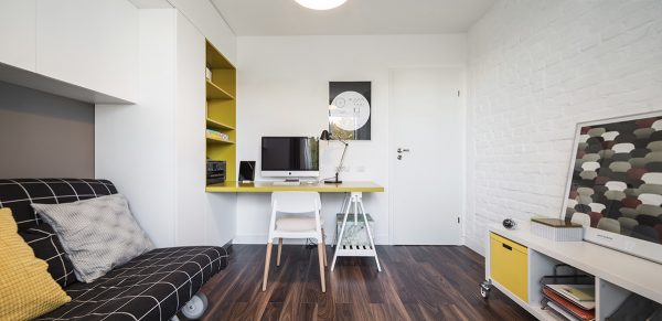 Light And Charming Decor In A Compact 1-Bedroom Apartment