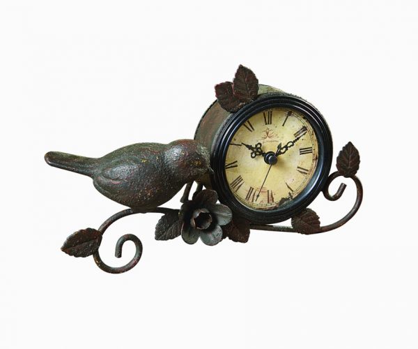 Steel Table Clock table clock Victorian table clock Antique Style Clock steel  Figurine Gift for wife Gift for grandma gift for mom