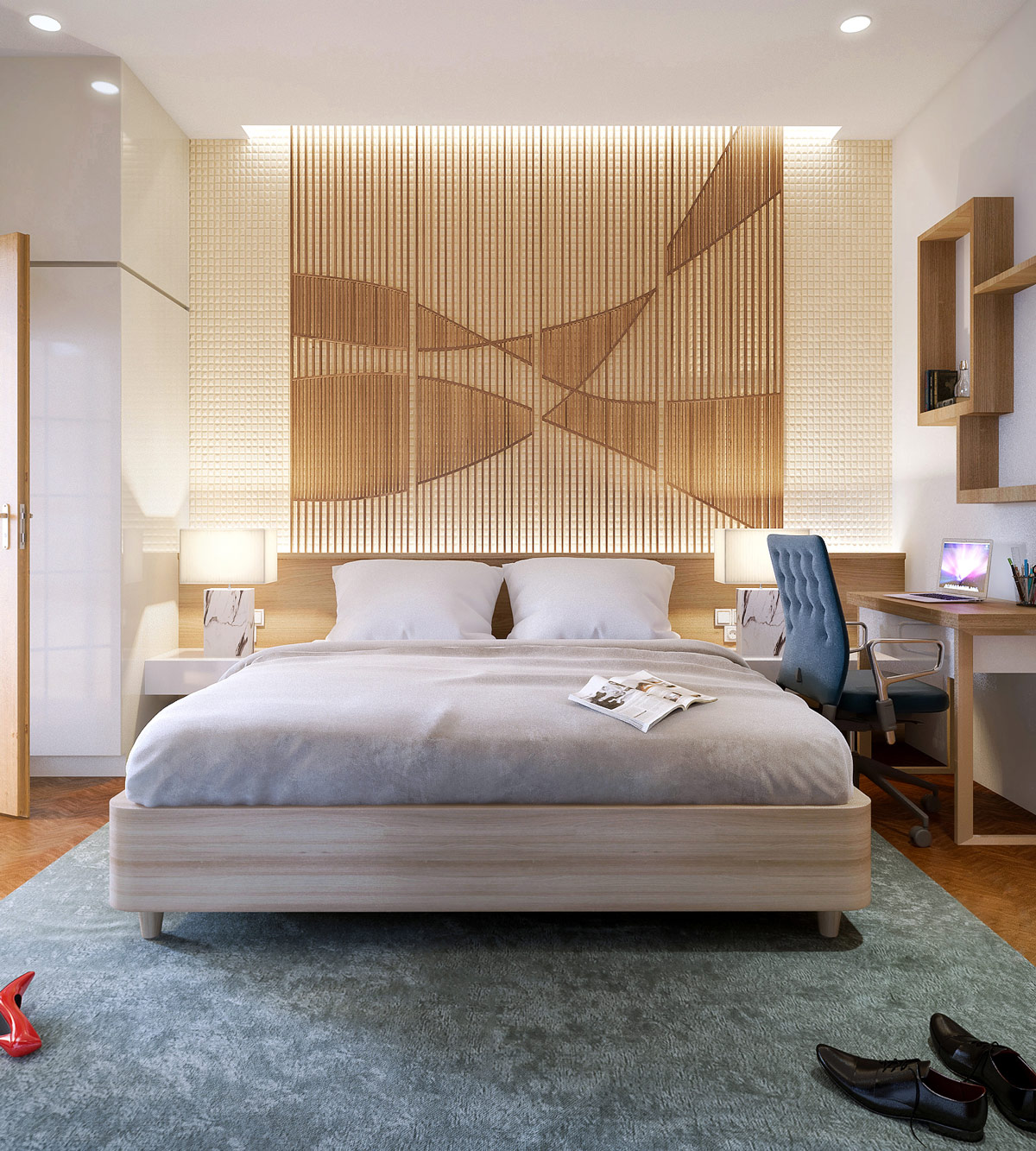 25 Beautiful Examples Of Bedroom Accent Walls That Use