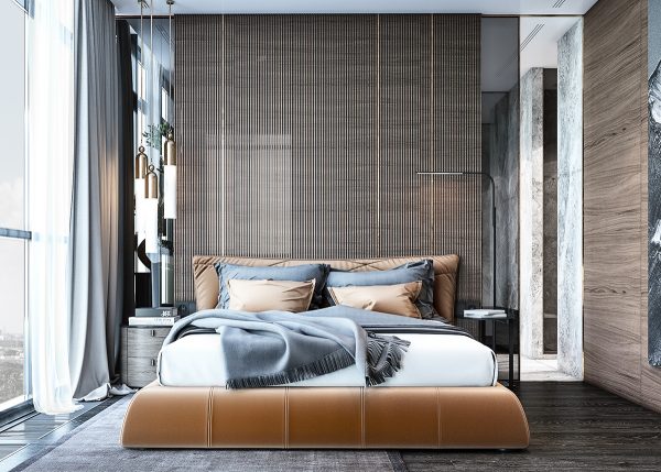 25 Beautiful Examples Of Bedroom Accent Walls That Use Slats To Look Awesome