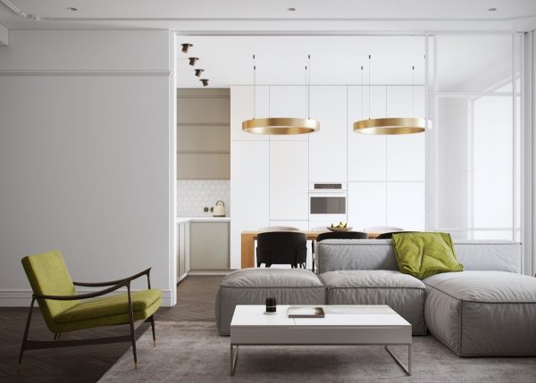 Light and Modern Sophistication In A Two Bedroom Apartment