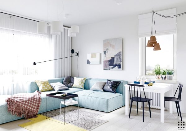 A Scandinavian Style Apartment Perfect For a Small Family [Includes Floor Plan]