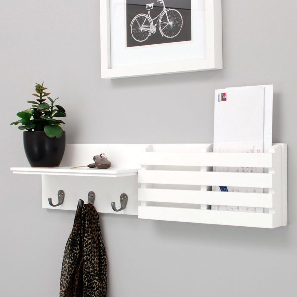 Vintage Wall Mounted Key Rack Shelf for Home Kitchen Gadgets Holder Cabinet 