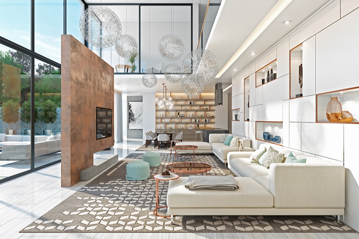 20 Double Height Living Rooms That Add An Air Of Luxury