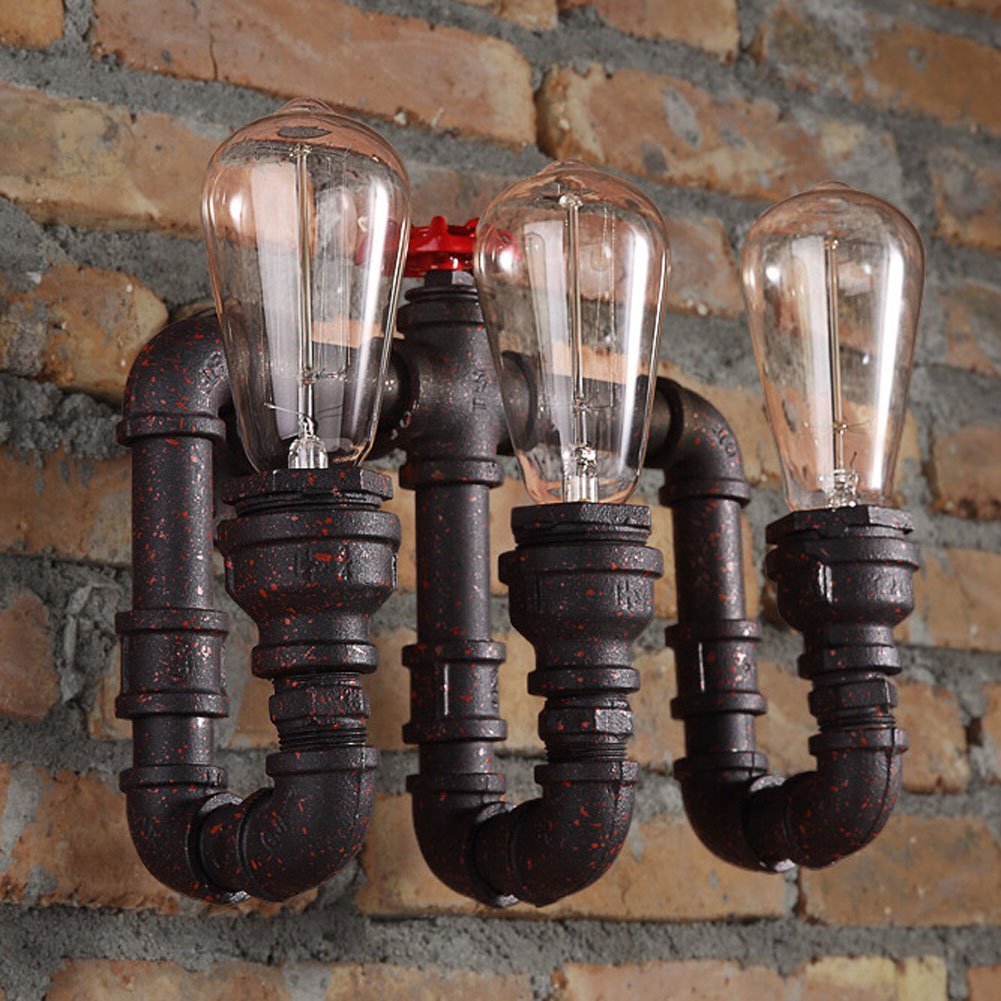 Vintage Iron American Bar Restaurant Porch Wall Lamps Wall Lights Sconce Fixture 