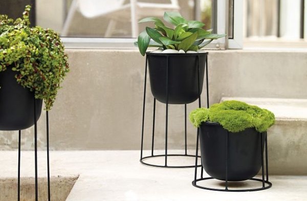 Plant Stand Container Wrought Iron Decorative Flower Pot Display Home Decoration 