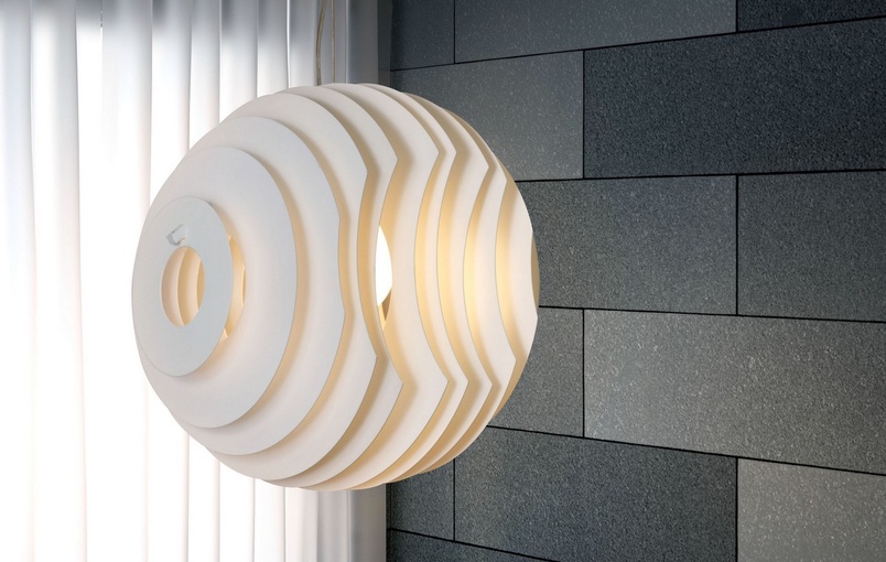 Designers Style Round Aluminium  Suspension or Ceiling Stylish Pendant Light 