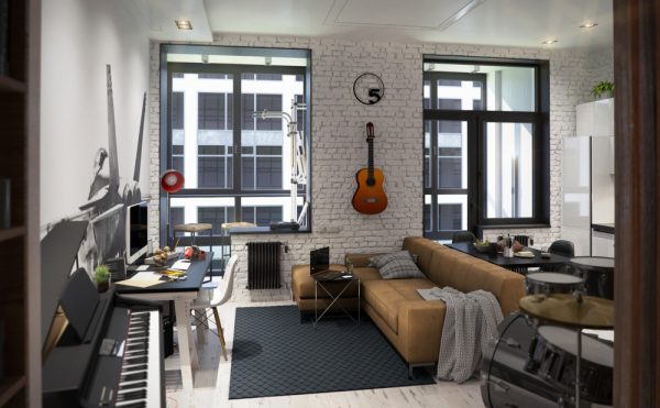 4 Bright Studio Apartments With Creative Bedroom Placement