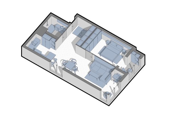 3 One Bedroom Apartments Under 750 Square Feet (70 Square Metres) [Includes Layouts]