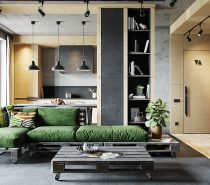 3 Apartments with Industrial Inspired Concrete Wall Panels