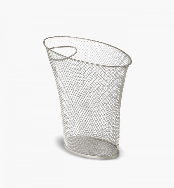 New Simple Design Metal Waste Basket Trash Can 