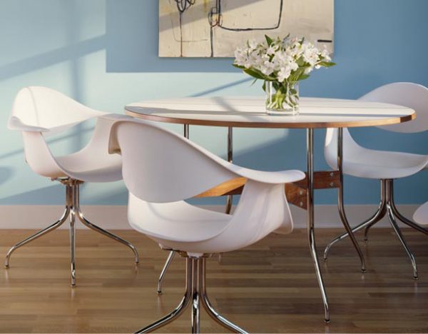 modern plastic dining room chairs