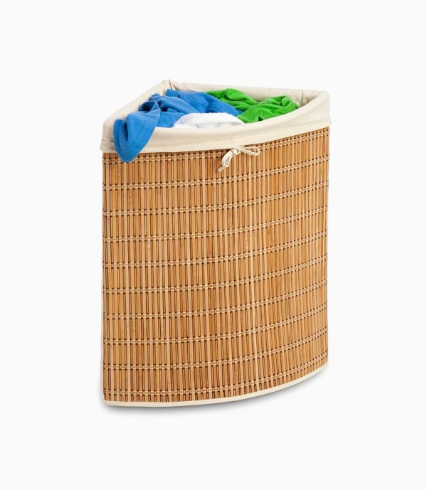 slim wicker laundry basket