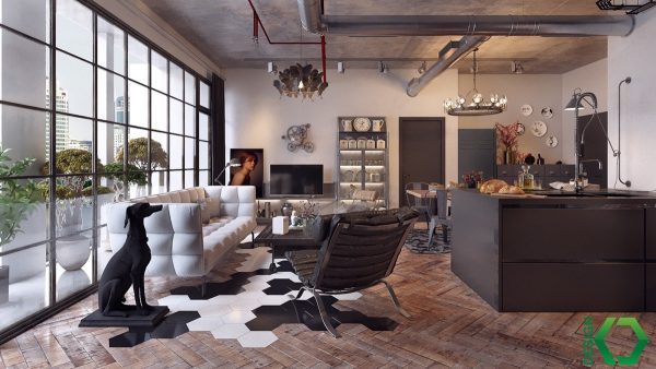 Industrial Style Living Room Design: The Essential Guide