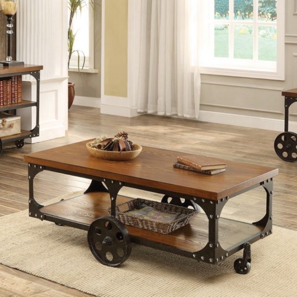 Featured image of post Industrial Side Table With Wheels : The parsons table with casters from room &amp; board is available with the option of different glass tops (shown here with a gray glass top).